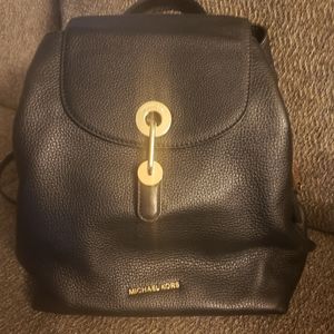 Black Michael Kors backpack purse